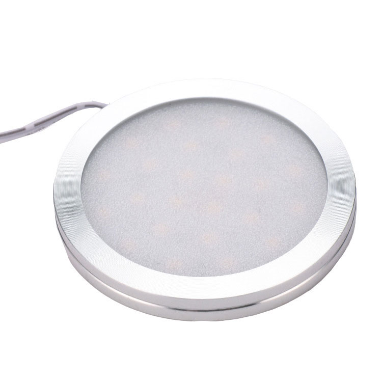 Mini Small 12V LED White Puck Lights 80x8mm Thin For Under Cabinet, 5PCS
